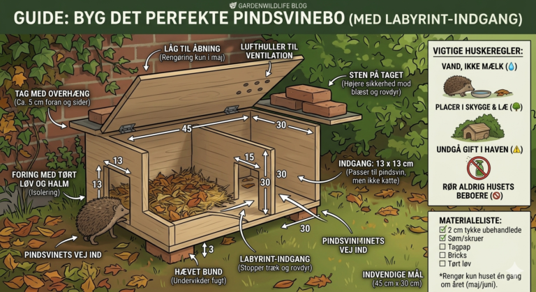 Byg det perfekte pindsvinebo